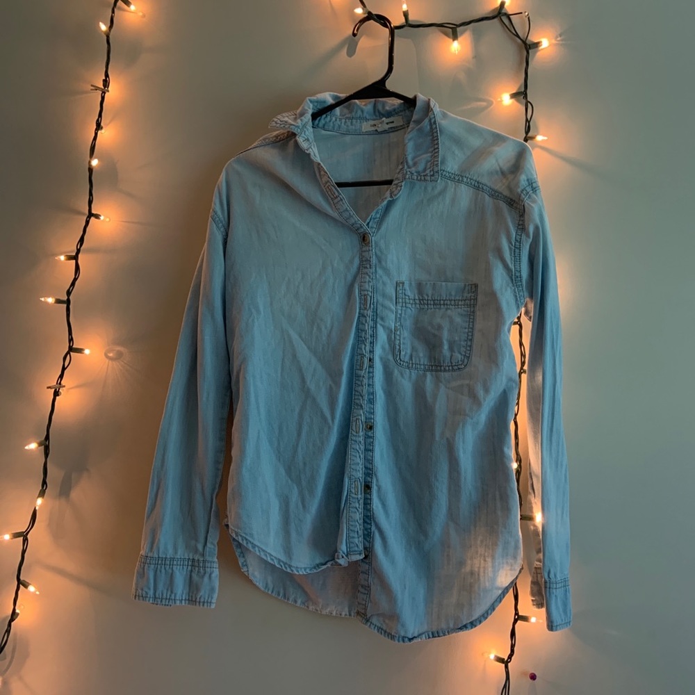 Long sleeve jean shirt